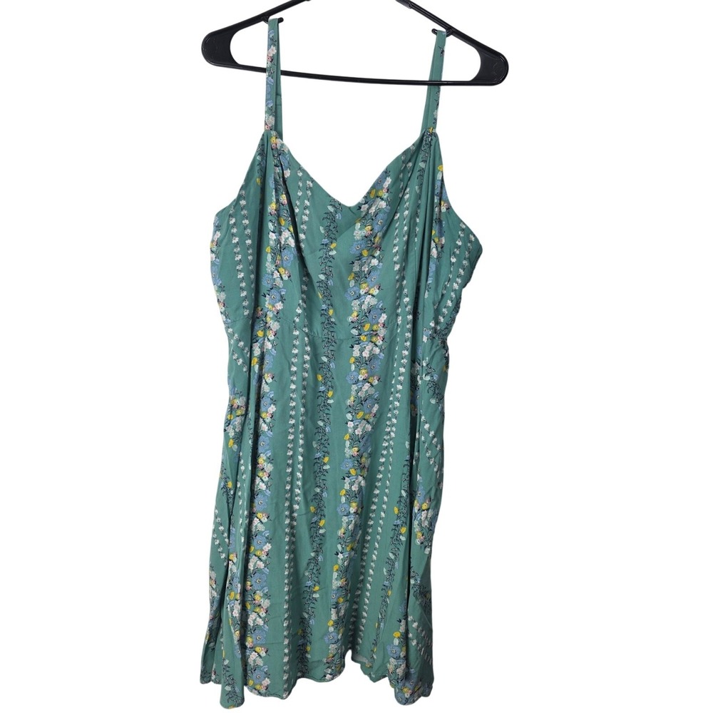 Old Navy Cottage Core Midi Dress XXL Womens Plus Size Multicolor Floral Pullover